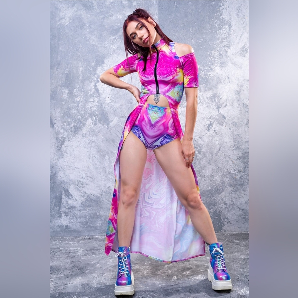 Badinka Candy Flip Maxi Rave Outfit